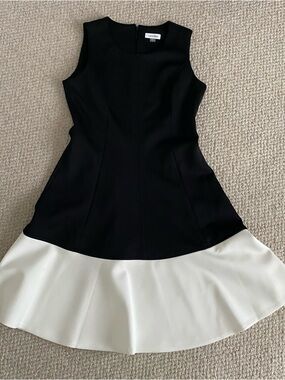 Calvin Klein Black/White Dress Size 12
